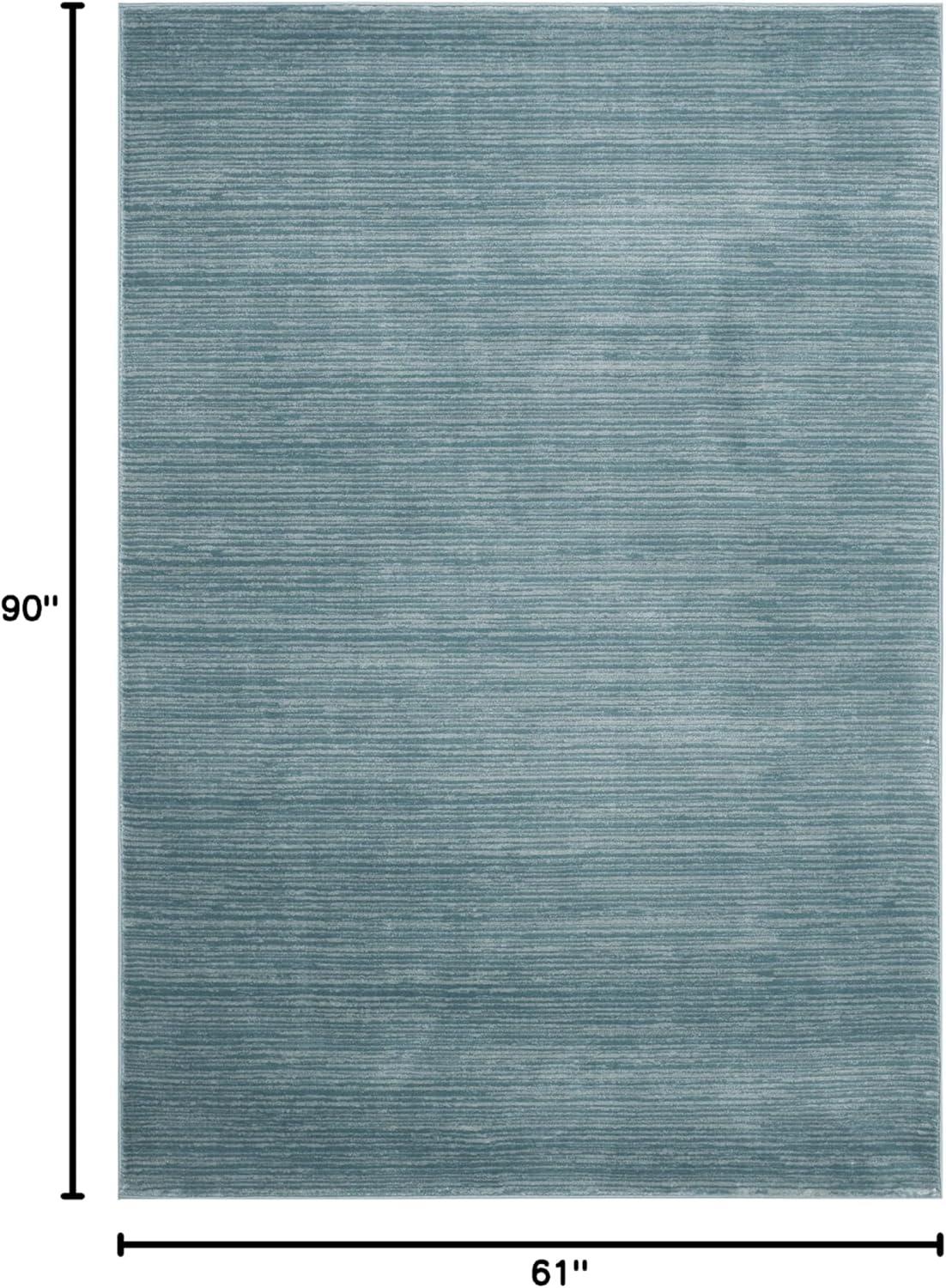 image:imageSAFAVIEH Area Rug 8x10 Vision Collection Large Ivory Modern Ombre Design NonShedding amp Easy to Clean Ideal for Living Room Bedroom Dining Space VSN606JAqua
