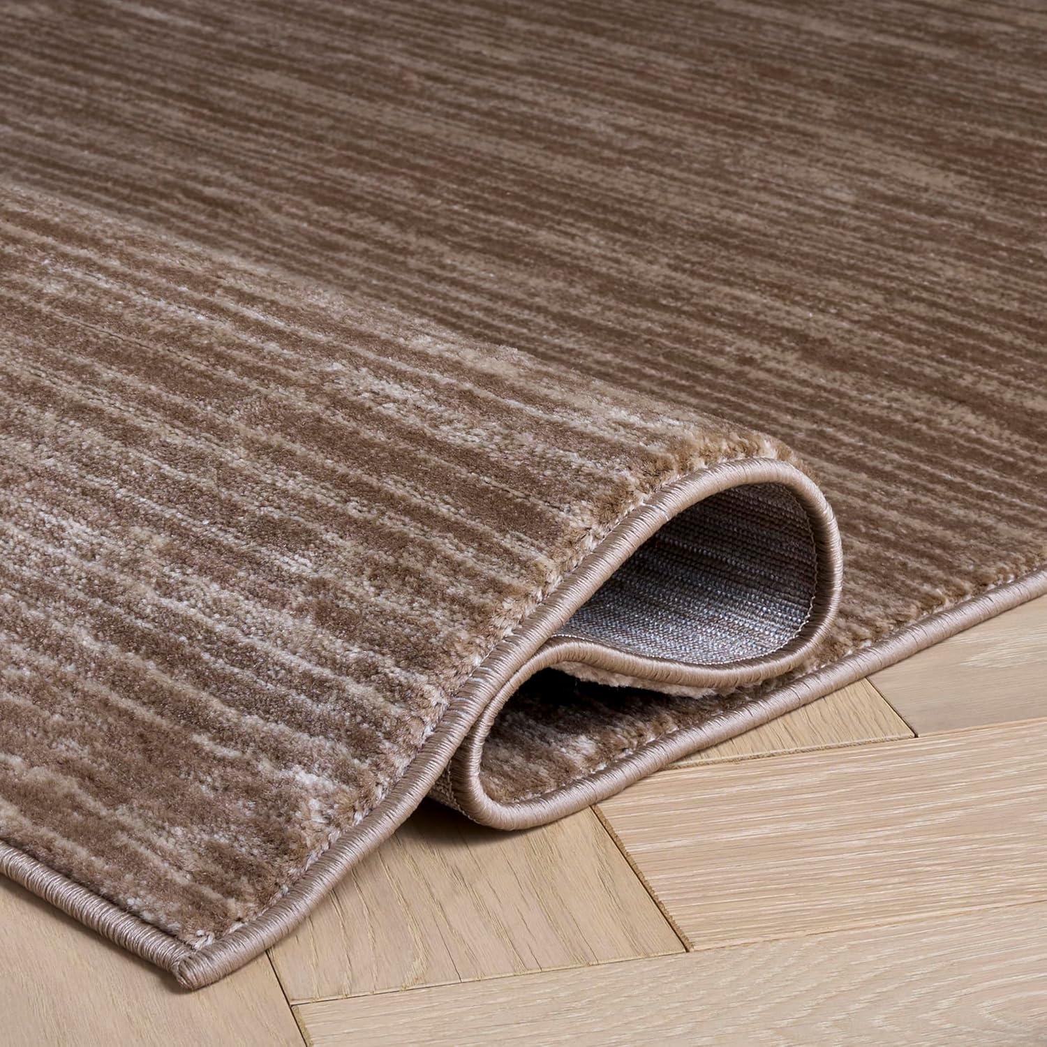 image:imageSAFAVIEH Area Rug 8x10 Vision Collection Large Ivory Modern Ombre Design NonShedding amp Easy to Clean Ideal for Living Room Bedroom Dining Space VSN606JLight Brown