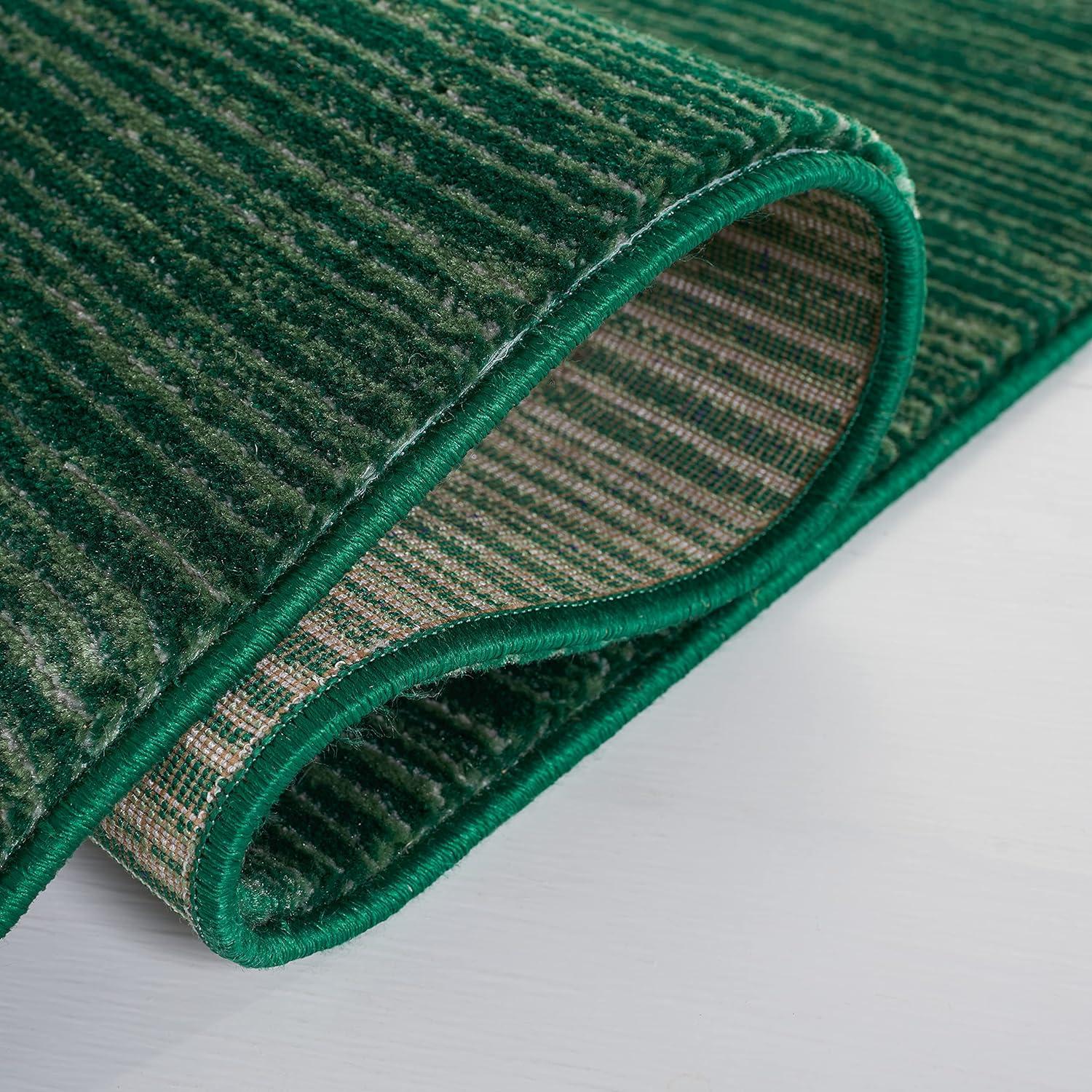 image:imageSAFAVIEH Area Rug 8x10 Vision Collection Large Ivory Modern Ombre Design NonShedding amp Easy to Clean Ideal for Living Room Bedroom Dining Space VSN606JDark Green