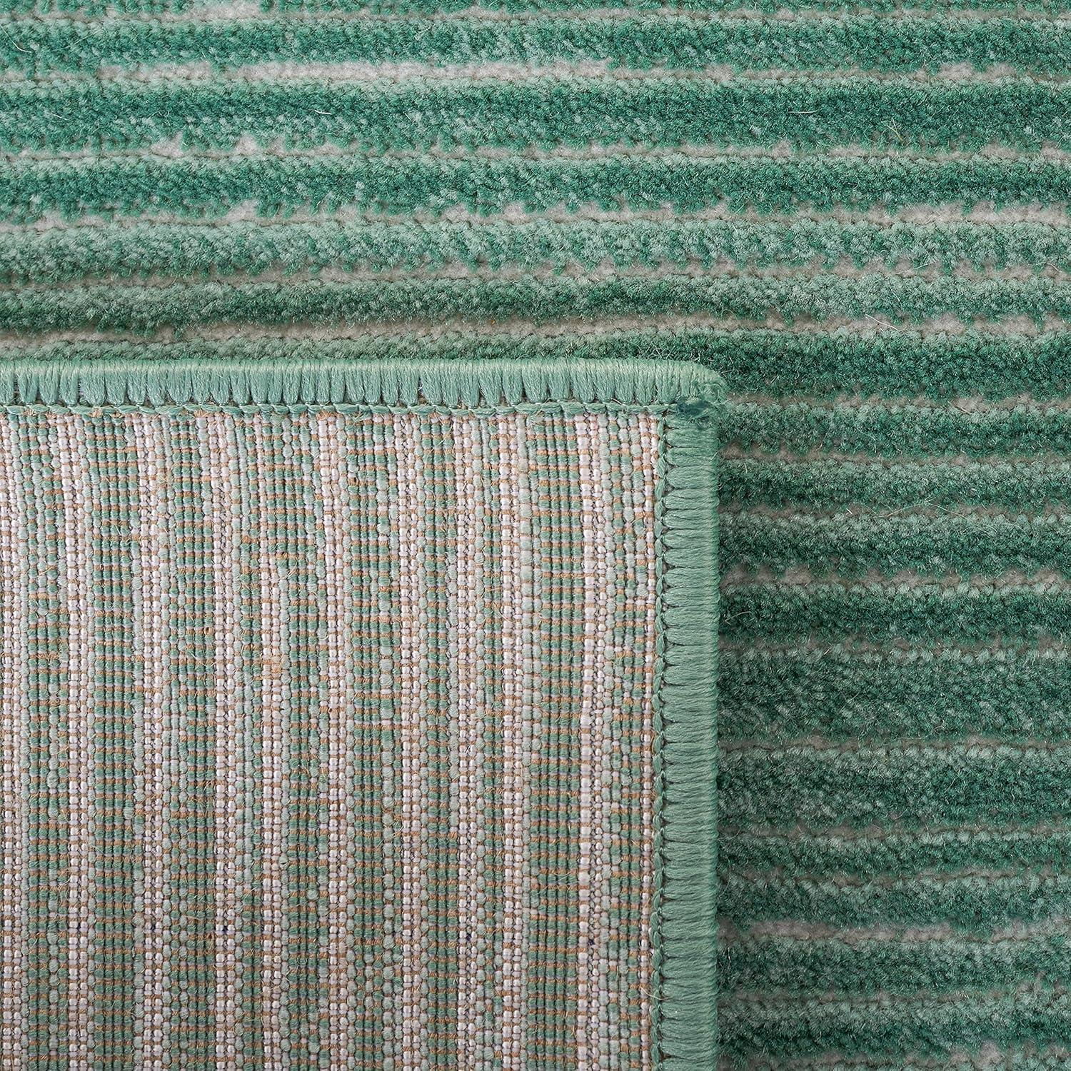 image:imageSAFAVIEH Area Rug 8x10 Vision Collection Large Ivory Modern Ombre Design NonShedding amp Easy to Clean Ideal for Living Room Bedroom Dining Space VSN606JLight Green
