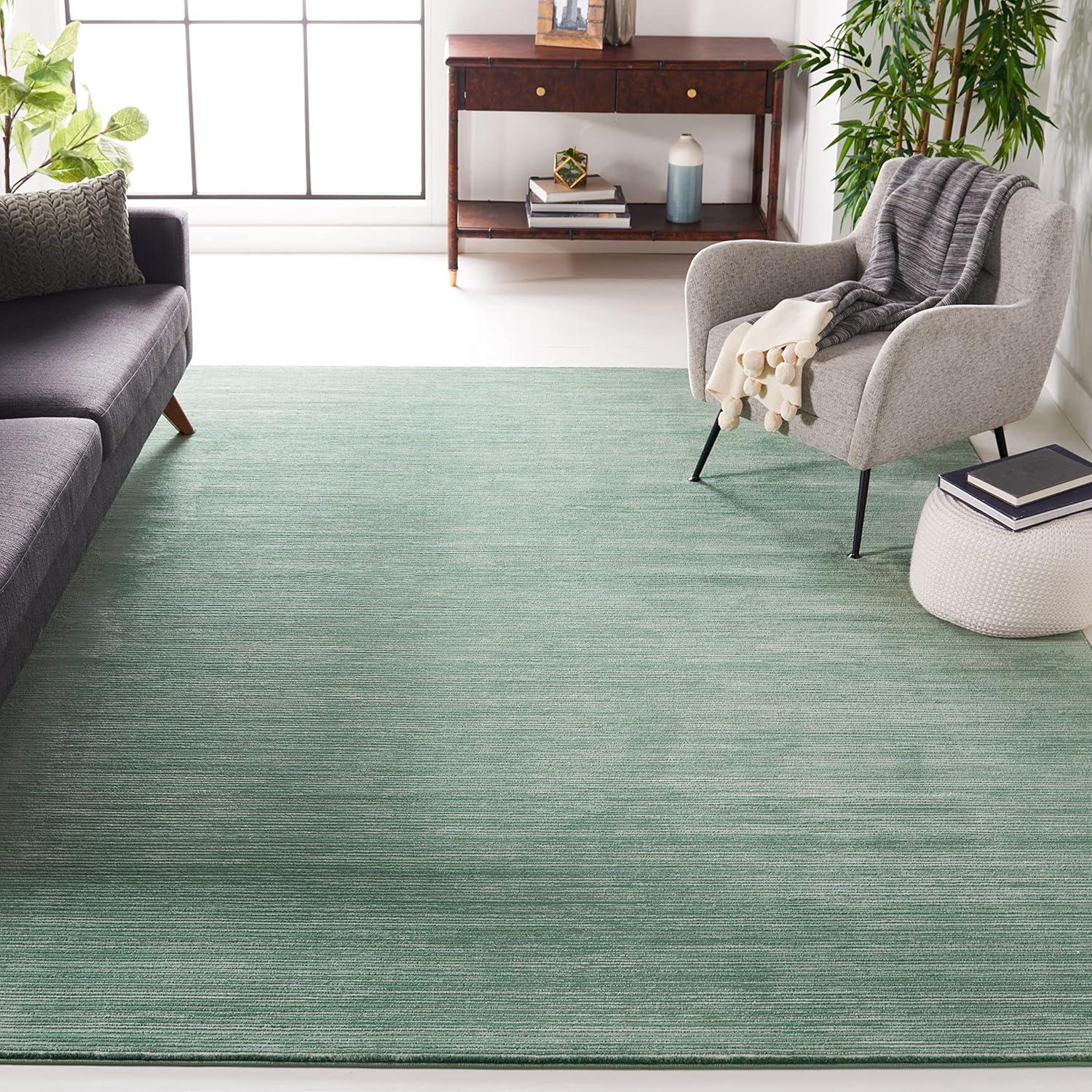 image:imageSAFAVIEH Area Rug 8x10 Vision Collection Large Ivory Modern Ombre Design NonShedding amp Easy to Clean Ideal for Living Room Bedroom Dining Space VSN606JLight Green