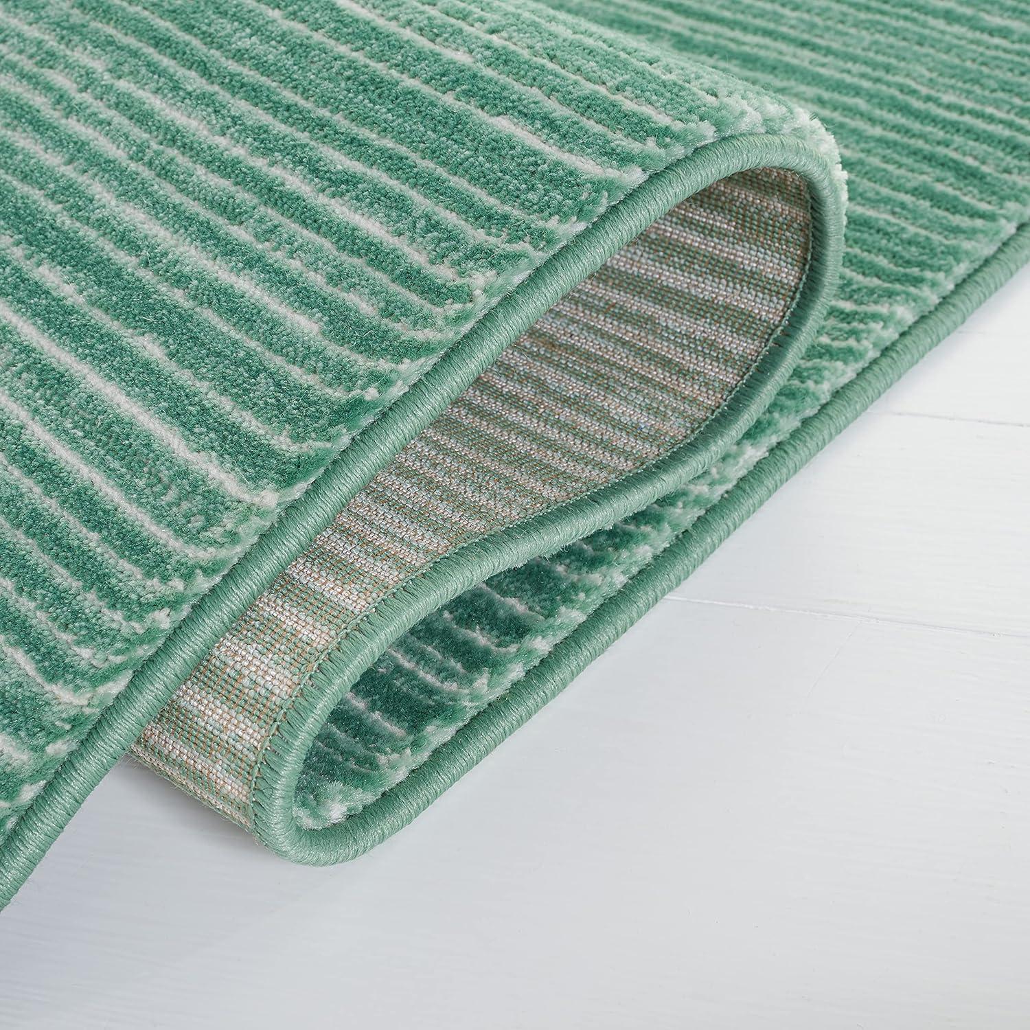 image:imageSAFAVIEH Area Rug 8x10 Vision Collection Large Ivory Modern Ombre Design NonShedding amp Easy to Clean Ideal for Living Room Bedroom Dining Space VSN606JLight Green