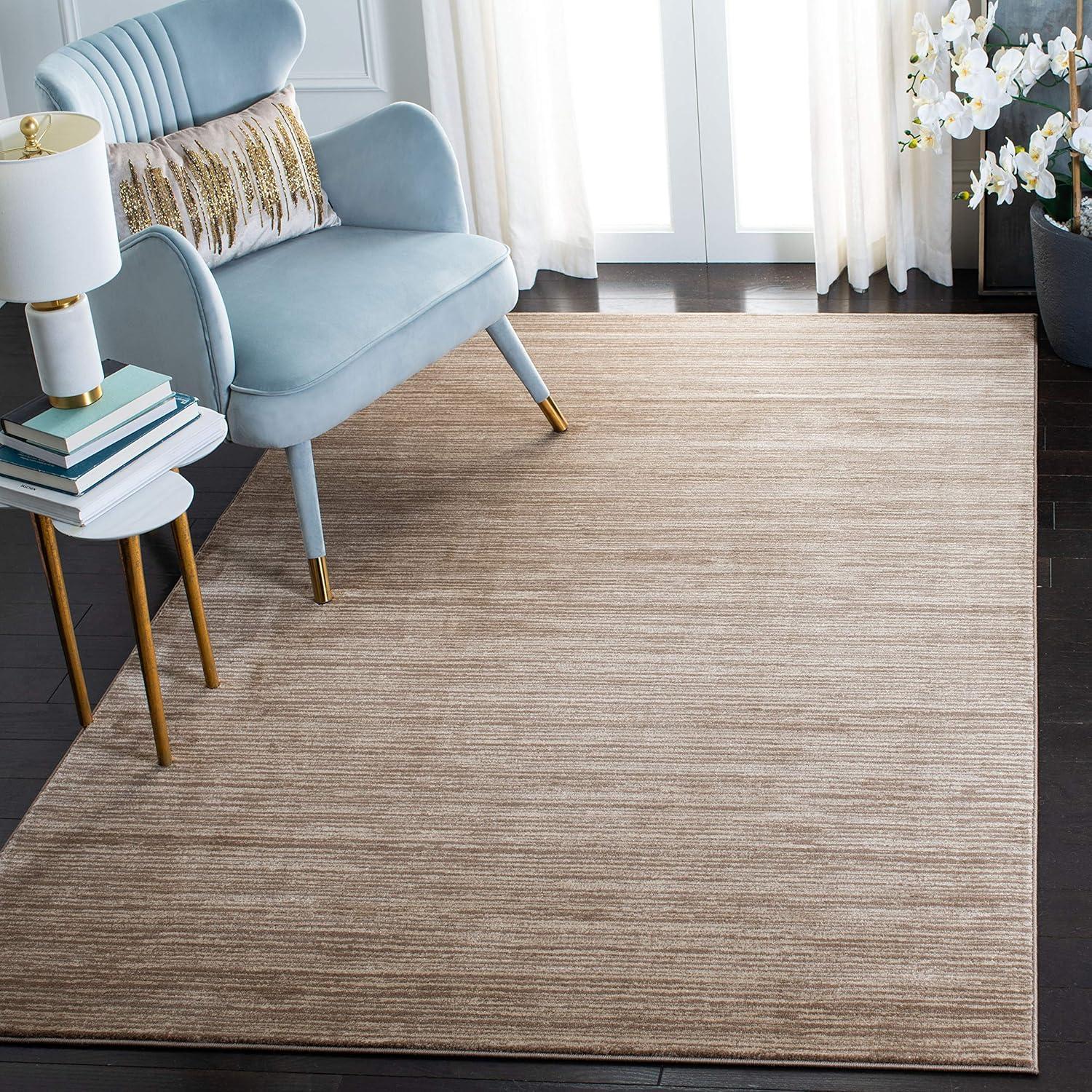 image:imageSAFAVIEH Area Rug 8x10 Vision Collection Large Ivory Modern Ombre Design NonShedding amp Easy to Clean Ideal for Living Room Bedroom Dining Space VSN606JLight Brown