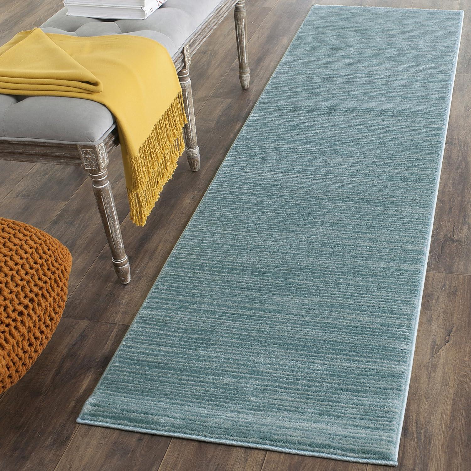image:imageSAFAVIEH Area Rug 8x10 Vision Collection Large Ivory Modern Ombre Design NonShedding amp Easy to Clean Ideal for Living Room Bedroom Dining Space VSN606JAqua