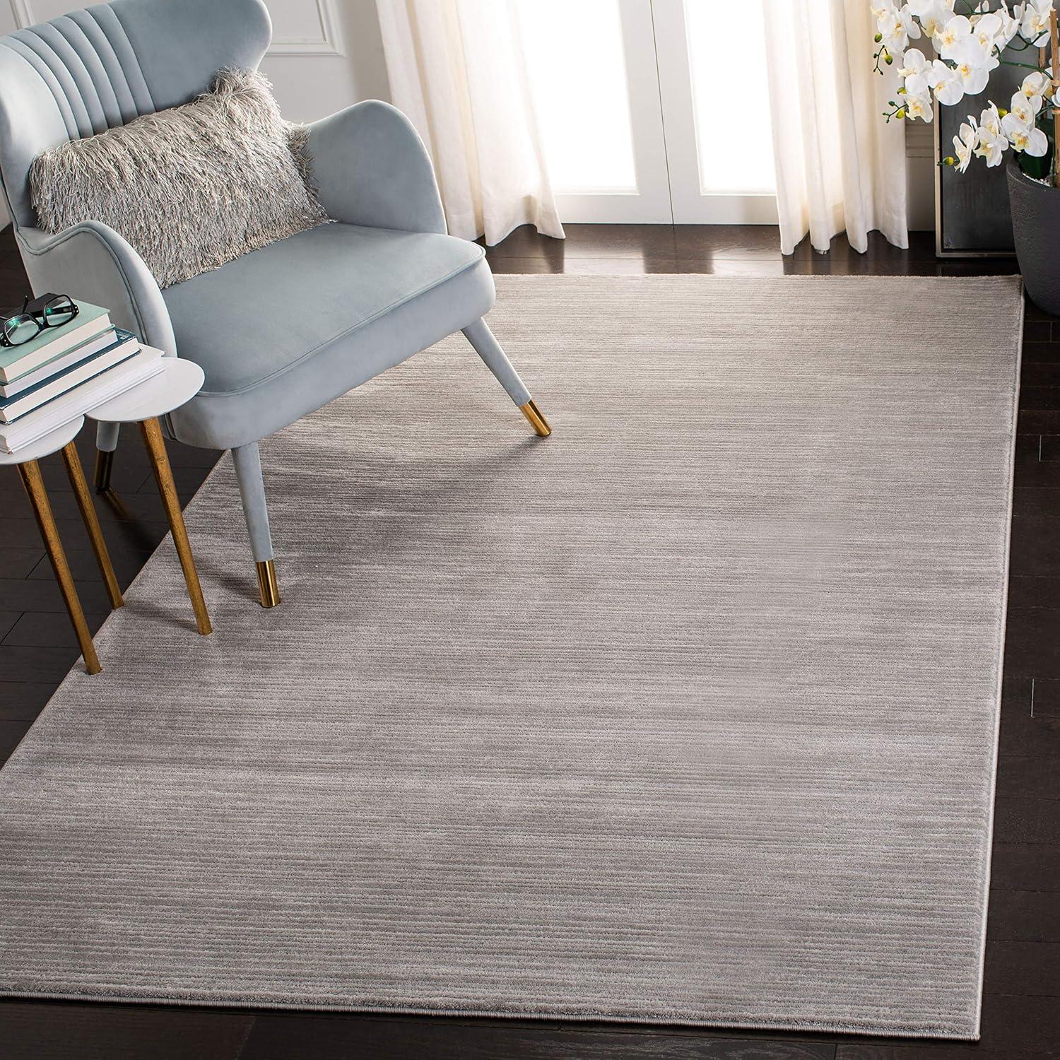 image:imageSAFAVIEH Area Rug 8x10 Vision Collection Large Ivory Modern Ombre Design NonShedding amp Easy to Clean Ideal for Living Room Bedroom Dining Space VSN606JSilver