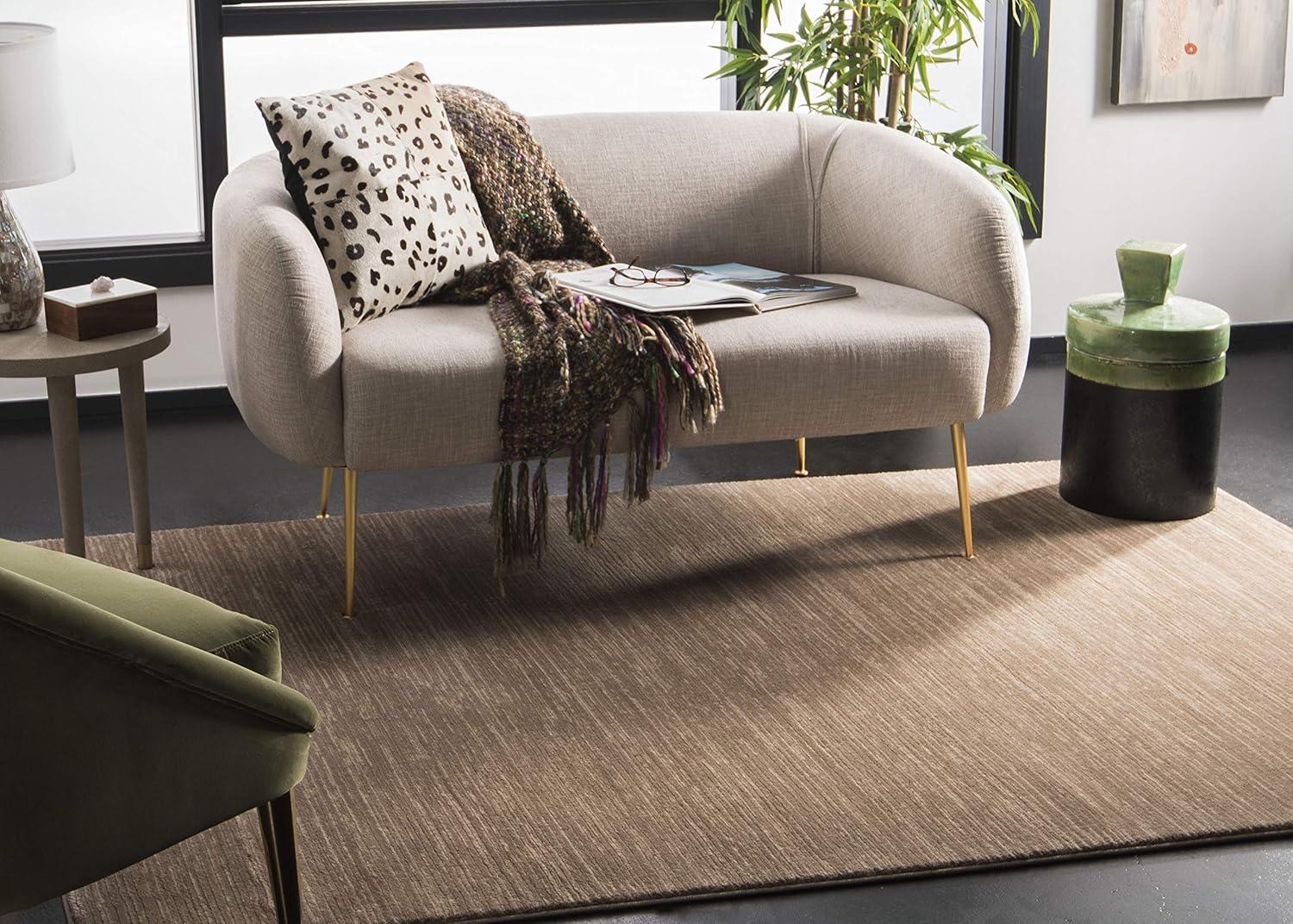 image:imageSAFAVIEH Area Rug 8x10 Vision Collection Large Ivory Modern Ombre Design NonShedding amp Easy to Clean Ideal for Living Room Bedroom Dining Space VSN606JLight Brown