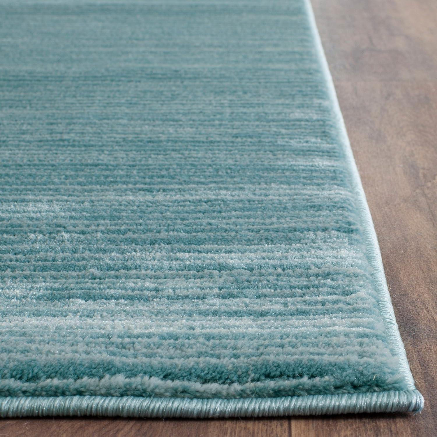 image:imageSAFAVIEH Area Rug 8x10 Vision Collection Large Ivory Modern Ombre Design NonShedding amp Easy to Clean Ideal for Living Room Bedroom Dining Space VSN606JAqua