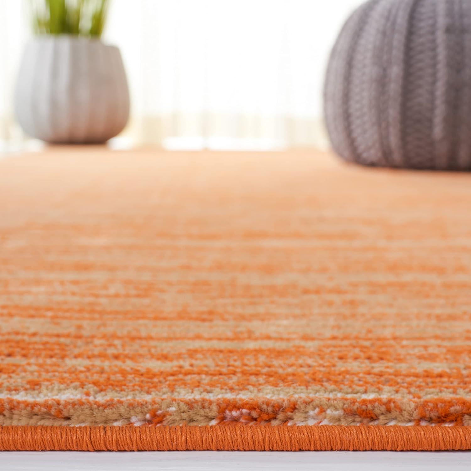 image:imageSAFAVIEH Area Rug 8x10 Vision Collection Large Ivory Modern Ombre Design NonShedding amp Easy to Clean Ideal for Living Room Bedroom Dining Space VSN606JOrange