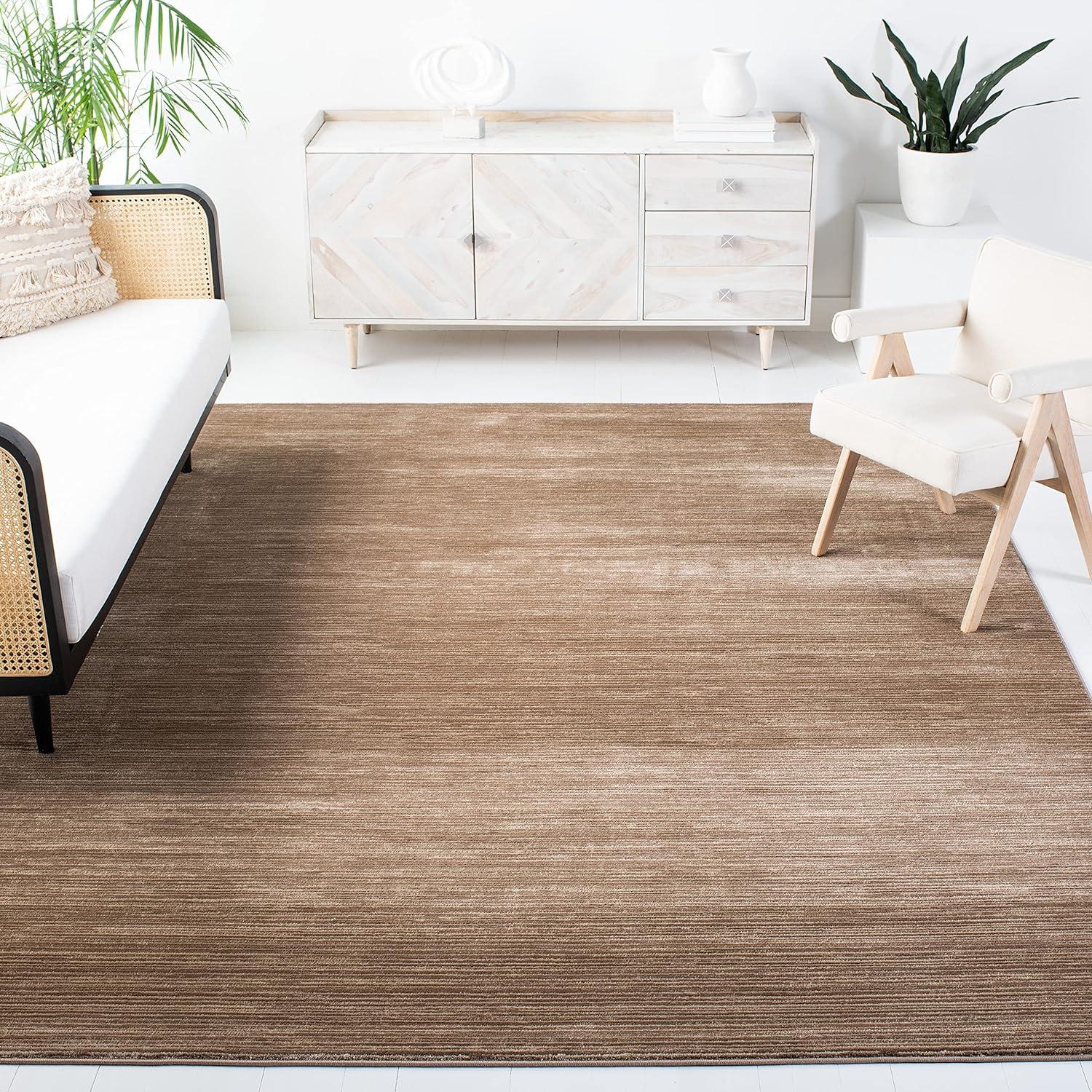 image:imageSAFAVIEH Area Rug 8x10 Vision Collection Large Ivory Modern Ombre Design NonShedding amp Easy to Clean Ideal for Living Room Bedroom Dining Space VSN606JLight Brown