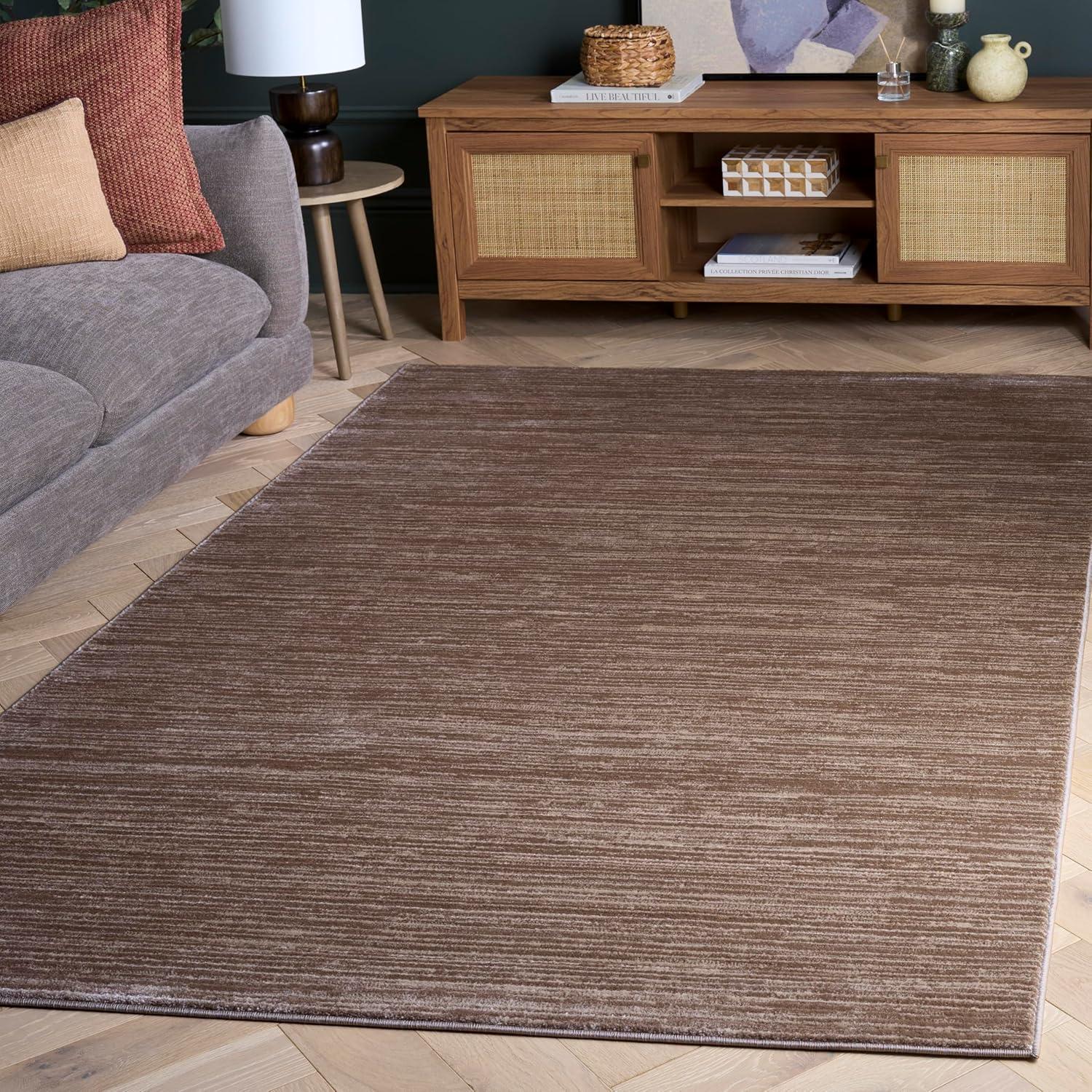 image:imageSAFAVIEH Area Rug 8x10 Vision Collection Large Ivory Modern Ombre Design NonShedding amp Easy to Clean Ideal for Living Room Bedroom Dining Space VSN606JLight Brown