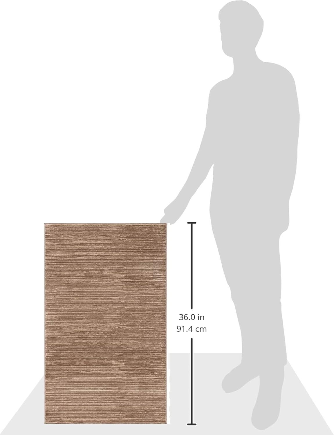 image:imageSAFAVIEH Area Rug 8x10 Vision Collection Large Ivory Modern Ombre Design NonShedding amp Easy to Clean Ideal for Living Room Bedroom Dining Space VSN606JLight Brown