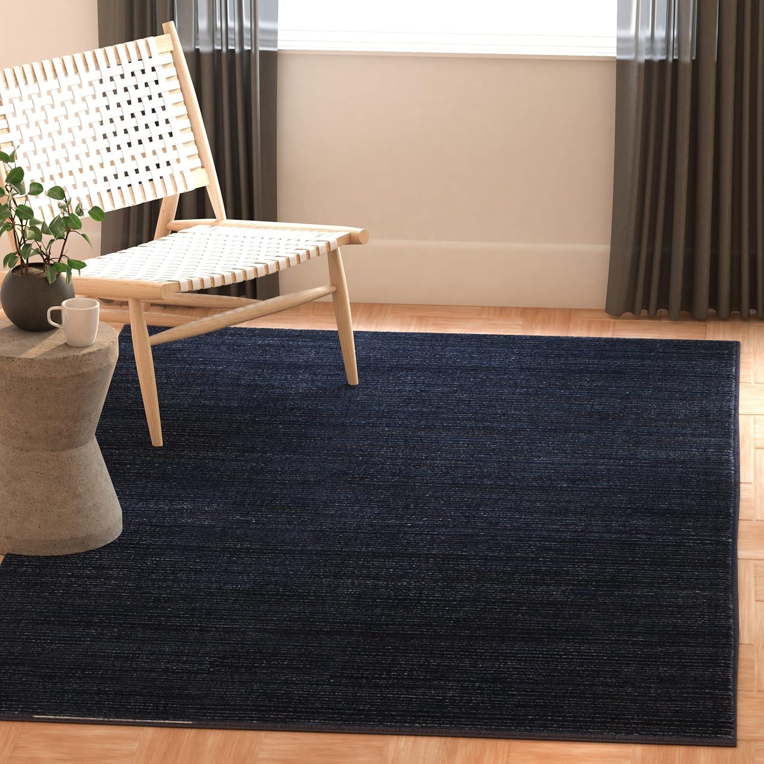 image:imageSAFAVIEH Area Rug 8x10 Vision Collection Large Ivory Modern Ombre Design NonShedding amp Easy to Clean Ideal for Living Room Bedroom Dining Space VSN606JNavy