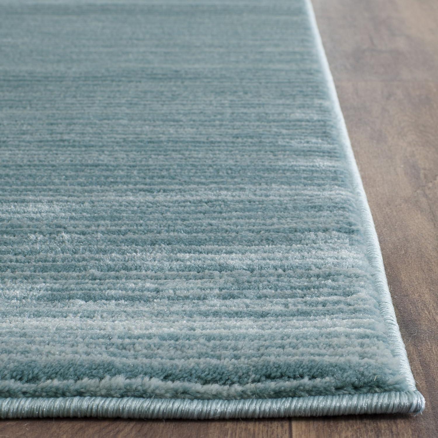 image:imageSAFAVIEH Area Rug 8x10 Vision Collection Large Ivory Modern Ombre Design NonShedding amp Easy to Clean Ideal for Living Room Bedroom Dining Space VSN606JAqua