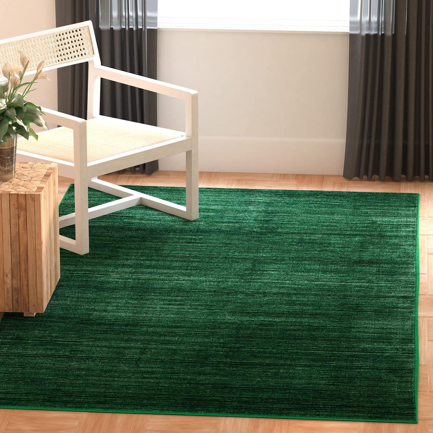 image:imageSAFAVIEH Area Rug 8x10 Vision Collection Large Ivory Modern Ombre Design NonShedding amp Easy to Clean Ideal for Living Room Bedroom Dining Space VSN606JDark Green