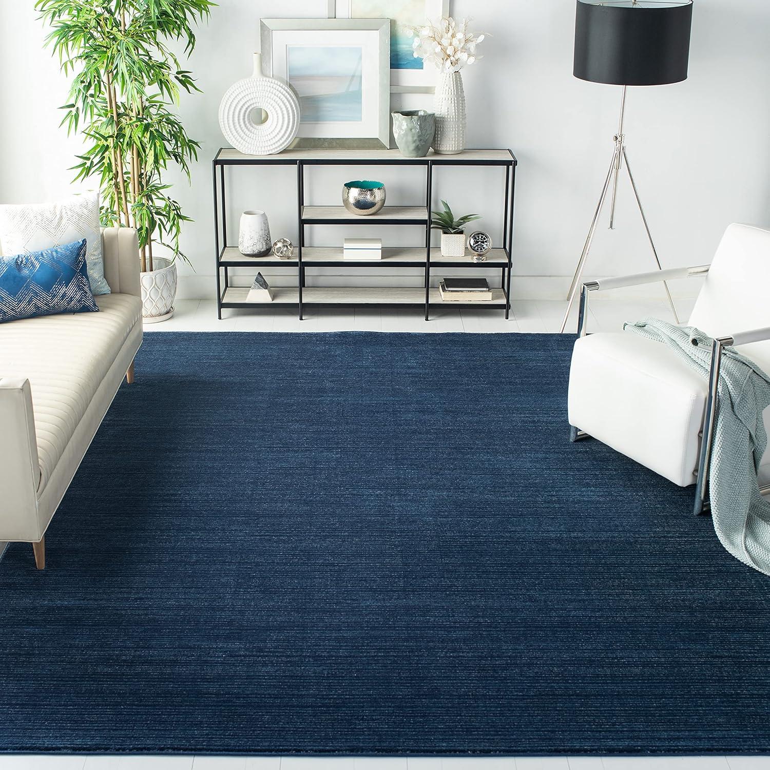 image:imageSAFAVIEH Area Rug 8x10 Vision Collection Large Ivory Modern Ombre Design NonShedding amp Easy to Clean Ideal for Living Room Bedroom Dining Space VSN606JNavy
