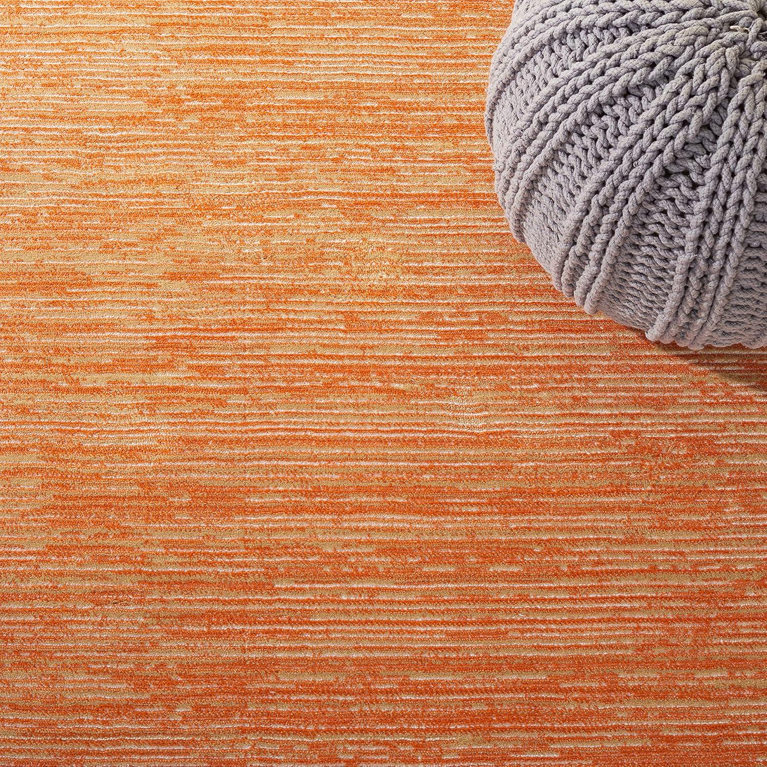 image:imageSAFAVIEH Area Rug 8x10 Vision Collection Large Ivory Modern Ombre Design NonShedding amp Easy to Clean Ideal for Living Room Bedroom Dining Space VSN606JOrange