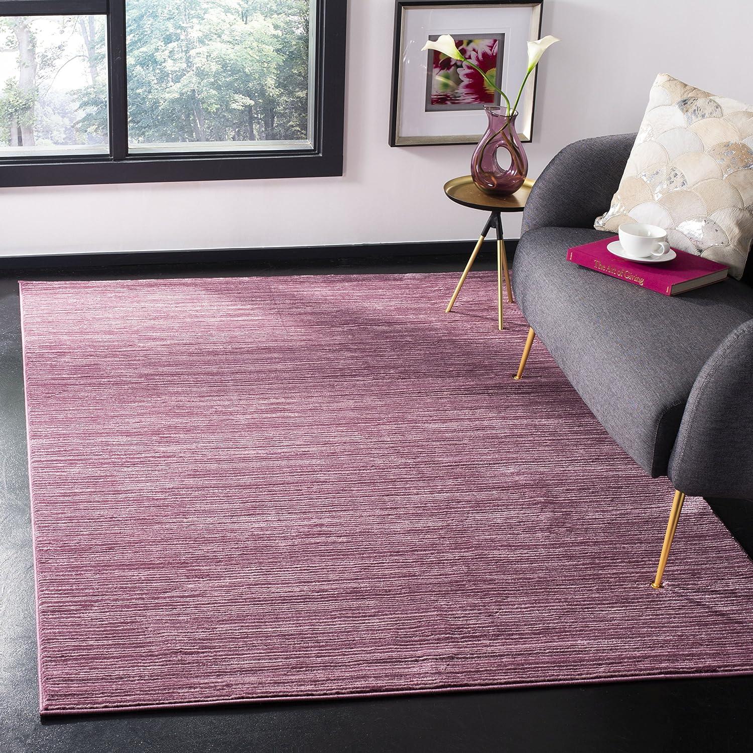 image:imageSAFAVIEH Area Rug 8x10 Vision Collection Large Ivory Modern Ombre Design NonShedding amp Easy to Clean Ideal for Living Room Bedroom Dining Space VSN606JGrape