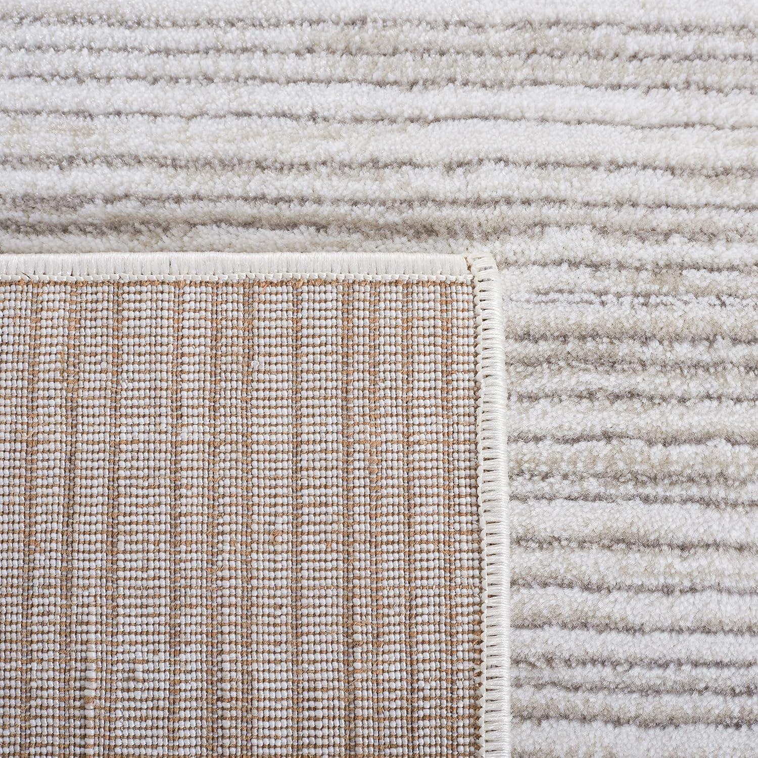image:imageSAFAVIEH Area Rug 8x10 Vision Collection Large Ivory Modern Ombre Design NonShedding amp Easy to Clean Ideal for Living Room Bedroom Dining Space VSN606JIvory Grey