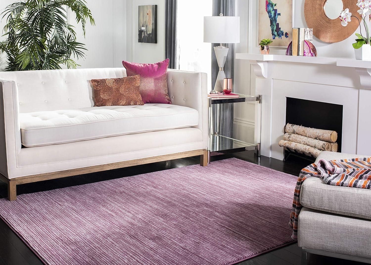 image:imageSAFAVIEH Area Rug 8x10 Vision Collection Large Ivory Modern Ombre Design NonShedding amp Easy to Clean Ideal for Living Room Bedroom Dining Space VSN606JGrape