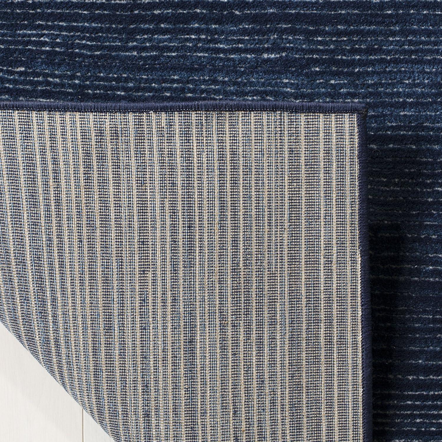 image:imageSAFAVIEH Area Rug 8x10 Vision Collection Large Ivory Modern Ombre Design NonShedding amp Easy to Clean Ideal for Living Room Bedroom Dining Space VSN606JNavy