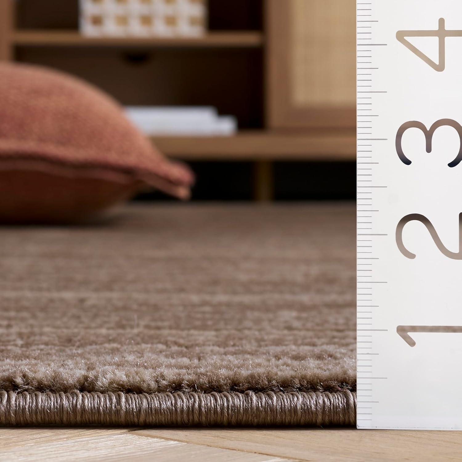 image:imageSAFAVIEH Area Rug 8x10 Vision Collection Large Ivory Modern Ombre Design NonShedding amp Easy to Clean Ideal for Living Room Bedroom Dining Space VSN606JLight Brown