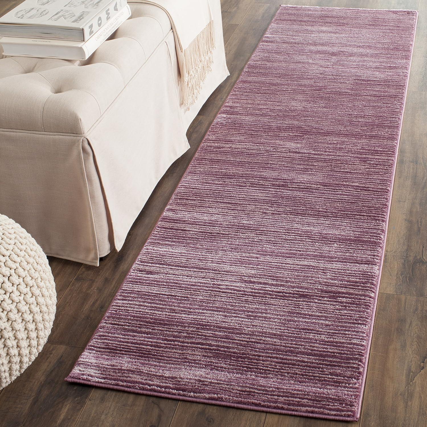image:imageSAFAVIEH Area Rug 8x10 Vision Collection Large Ivory Modern Ombre Design NonShedding amp Easy to Clean Ideal for Living Room Bedroom Dining Space VSN606JGrape