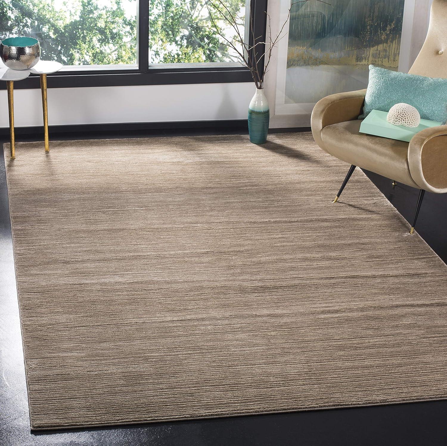 image:imageSAFAVIEH Area Rug 8x10 Vision Collection Large Ivory Modern Ombre Design NonShedding amp Easy to Clean Ideal for Living Room Bedroom Dining Space VSN606JLight Brown