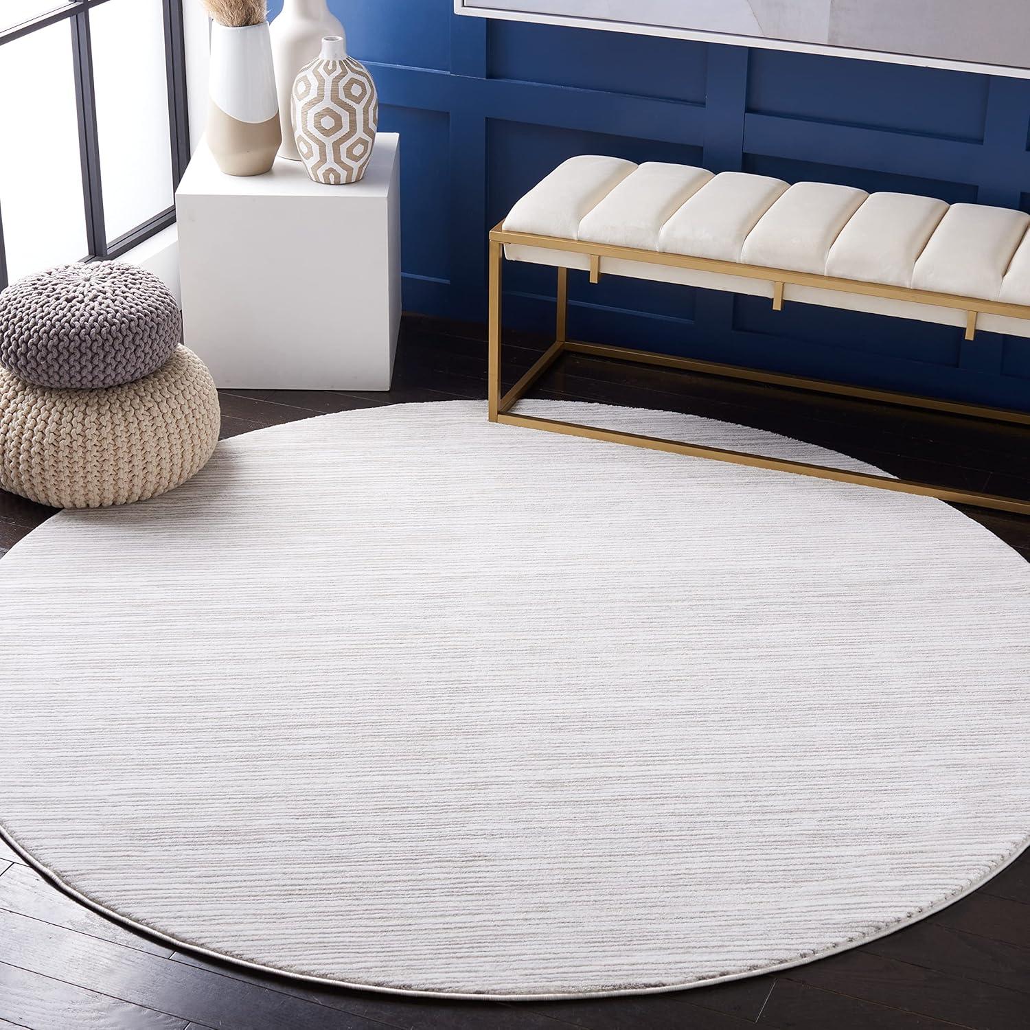 image:imageSAFAVIEH Area Rug 8x10 Vision Collection Large Ivory Modern Ombre Design NonShedding amp Easy to Clean Ideal for Living Room Bedroom Dining Space VSN606JIvory Grey