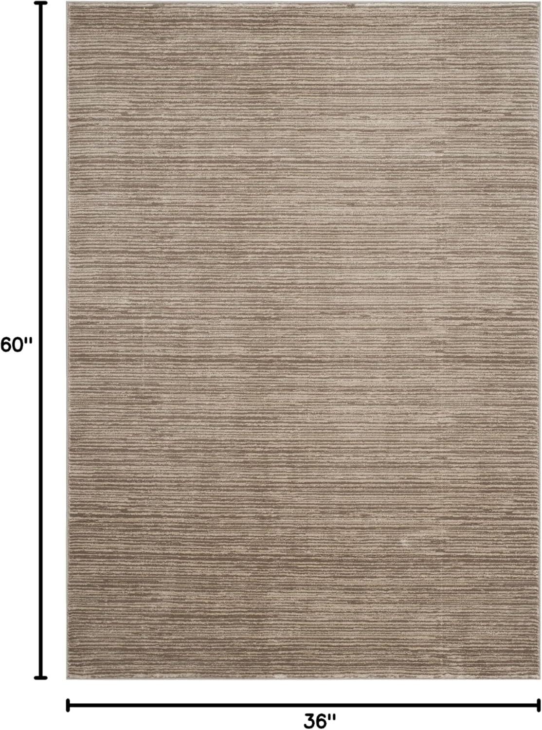 image:imageSAFAVIEH Area Rug 8x10 Vision Collection Large Ivory Modern Ombre Design NonShedding amp Easy to Clean Ideal for Living Room Bedroom Dining Space VSN606JLight Brown