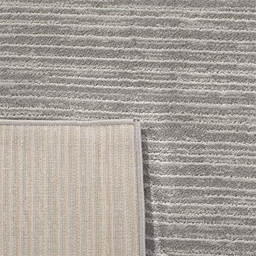 image:imageSAFAVIEH Area Rug 8x10 Vision Collection Large Ivory Modern Ombre Design NonShedding amp Easy to Clean Ideal for Living Room Bedroom Dining Space VSN606JSilver