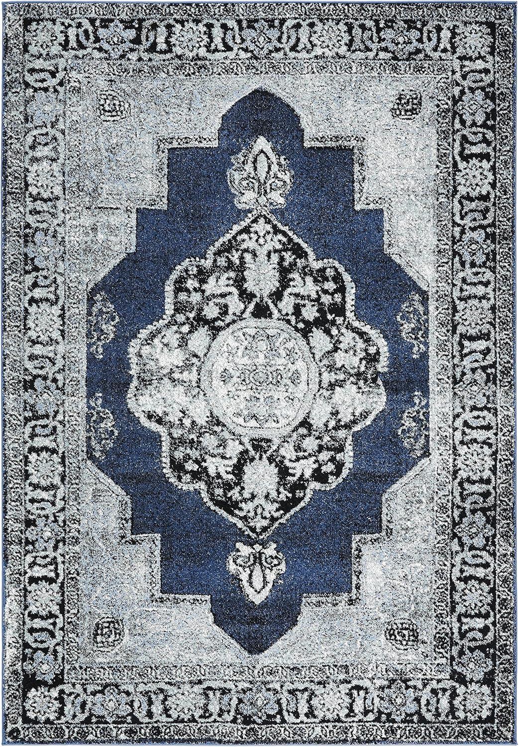 image:imageSAFAVIEH Vintage Hamadan Collection Area Rug 8 x 10 Red amp Multi Oriental Traditional Persian Design NonShedding amp Easy Care Ideal for High Traffic Areas in Living Room Bedroom VTH219ABlueGrey