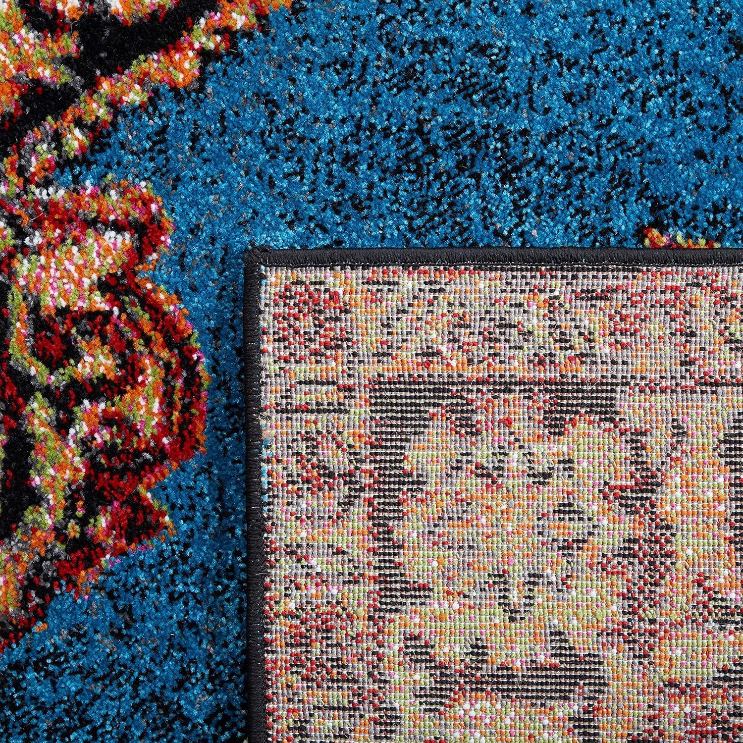image:imageSAFAVIEH Vintage Hamadan Collection Area Rug 8 x 10 Red amp Multi Oriental Traditional Persian Design NonShedding amp Easy Care Ideal for High Traffic Areas in Living Room Bedroom VTH219AGoldLight Blue