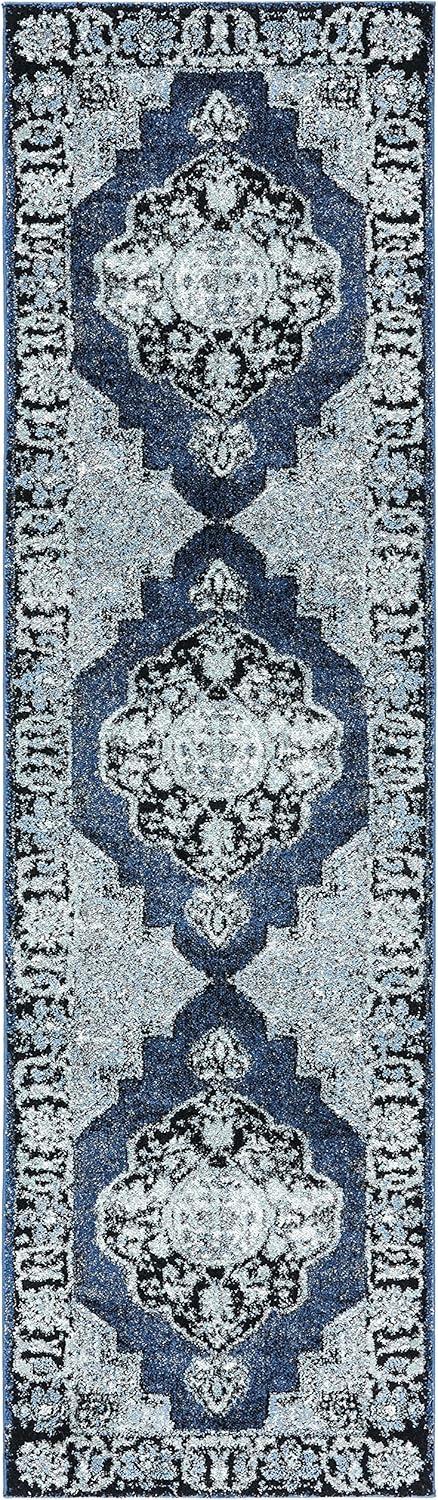 image:imageSAFAVIEH Vintage Hamadan Collection Area Rug 8 x 10 Red amp Multi Oriental Traditional Persian Design NonShedding amp Easy Care Ideal for High Traffic Areas in Living Room Bedroom VTH219ABlueGrey