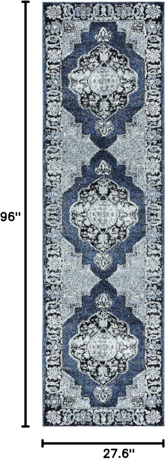 image:imageSAFAVIEH Vintage Hamadan Collection Area Rug 8 x 10 Red amp Multi Oriental Traditional Persian Design NonShedding amp Easy Care Ideal for High Traffic Areas in Living Room Bedroom VTH219ABlueGrey