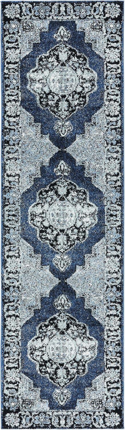 image:imageSAFAVIEH Vintage Hamadan Collection Area Rug 8 x 10 Red amp Multi Oriental Traditional Persian Design NonShedding amp Easy Care Ideal for High Traffic Areas in Living Room Bedroom VTH219ABlueGrey