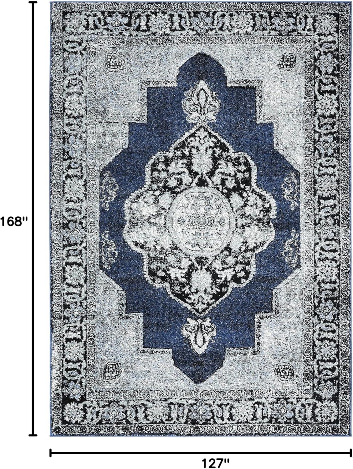 image:imageSAFAVIEH Vintage Hamadan Collection Area Rug 8 x 10 Red amp Multi Oriental Traditional Persian Design NonShedding amp Easy Care Ideal for High Traffic Areas in Living Room Bedroom VTH219ABlueGrey