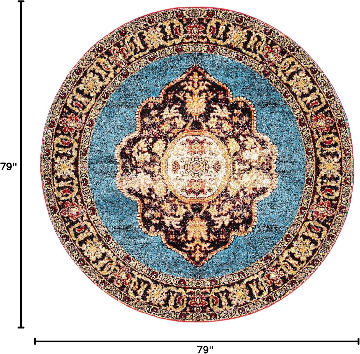 image:imageSAFAVIEH Vintage Hamadan Collection Area Rug 8 x 10 Red amp Multi Oriental Traditional Persian Design NonShedding amp Easy Care Ideal for High Traffic Areas in Living Room Bedroom VTH219AGoldLight Blue