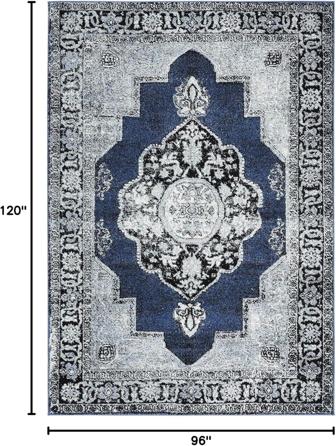 image:imageSAFAVIEH Vintage Hamadan Collection Area Rug 8 x 10 Red amp Multi Oriental Traditional Persian Design NonShedding amp Easy Care Ideal for High Traffic Areas in Living Room Bedroom VTH219ABlueGrey