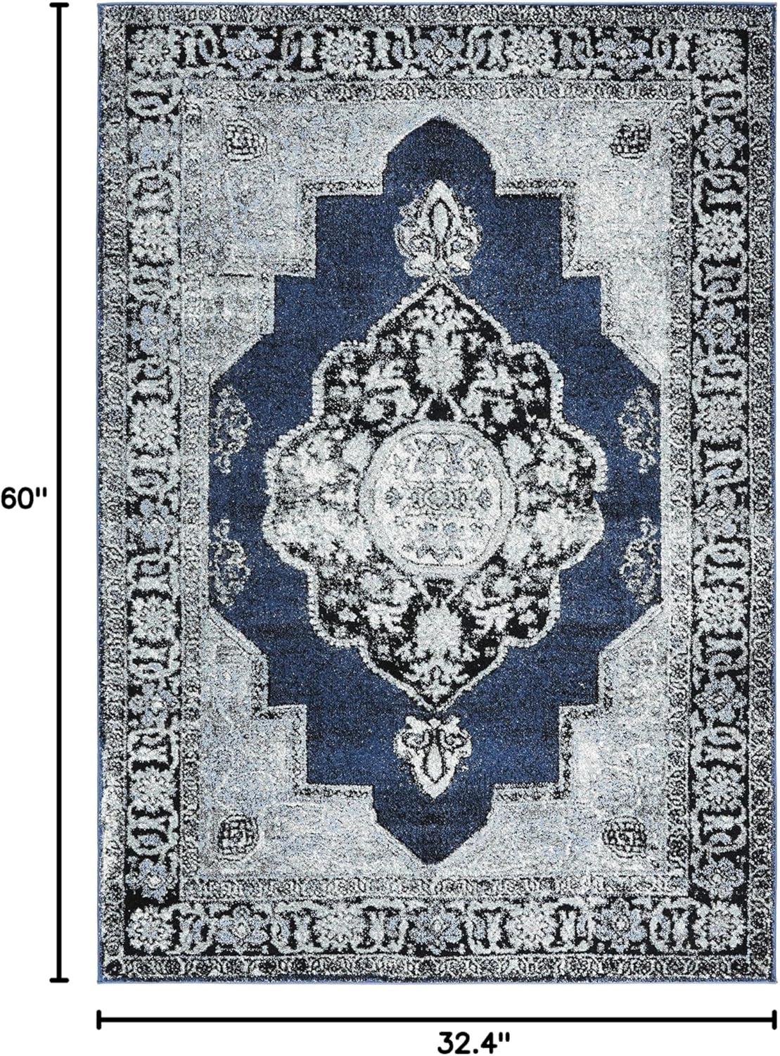 image:imageSAFAVIEH Vintage Hamadan Collection Area Rug 8 x 10 Red amp Multi Oriental Traditional Persian Design NonShedding amp Easy Care Ideal for High Traffic Areas in Living Room Bedroom VTH219ABlueGrey
