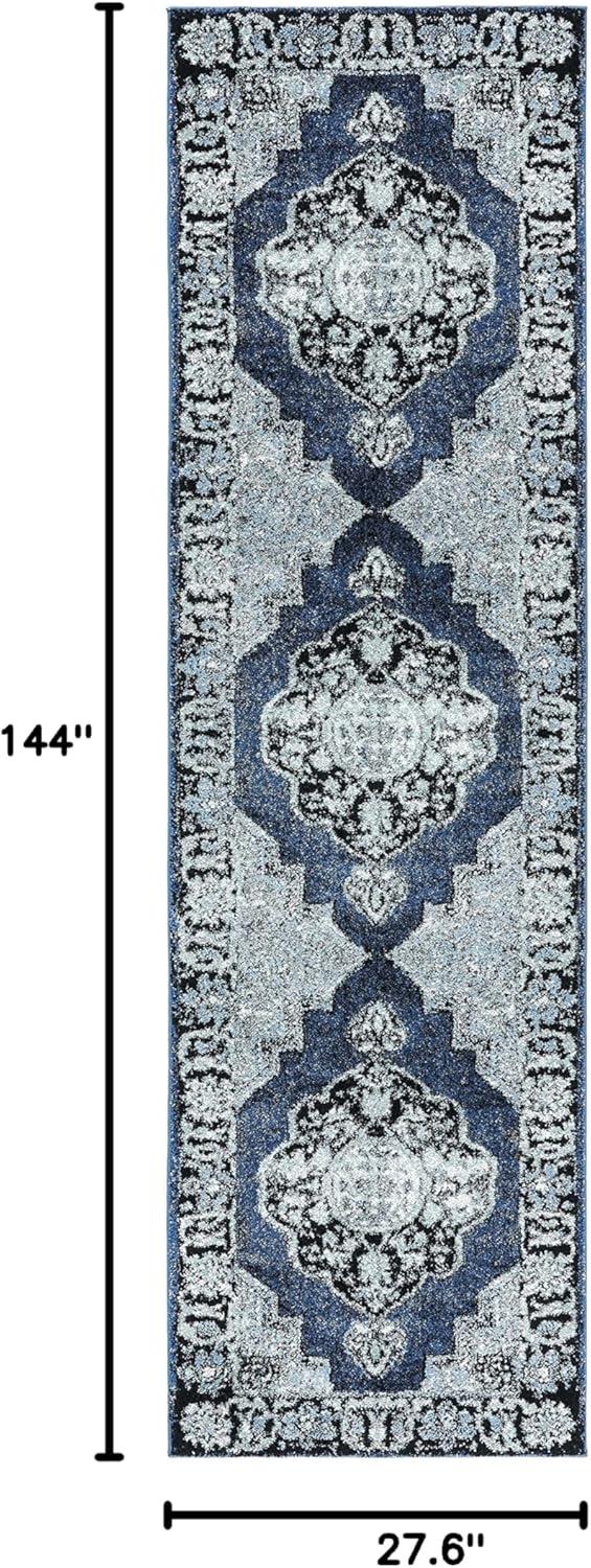 image:imageSAFAVIEH Vintage Hamadan Collection Area Rug 8 x 10 Red amp Multi Oriental Traditional Persian Design NonShedding amp Easy Care Ideal for High Traffic Areas in Living Room Bedroom VTH219ABlueGrey