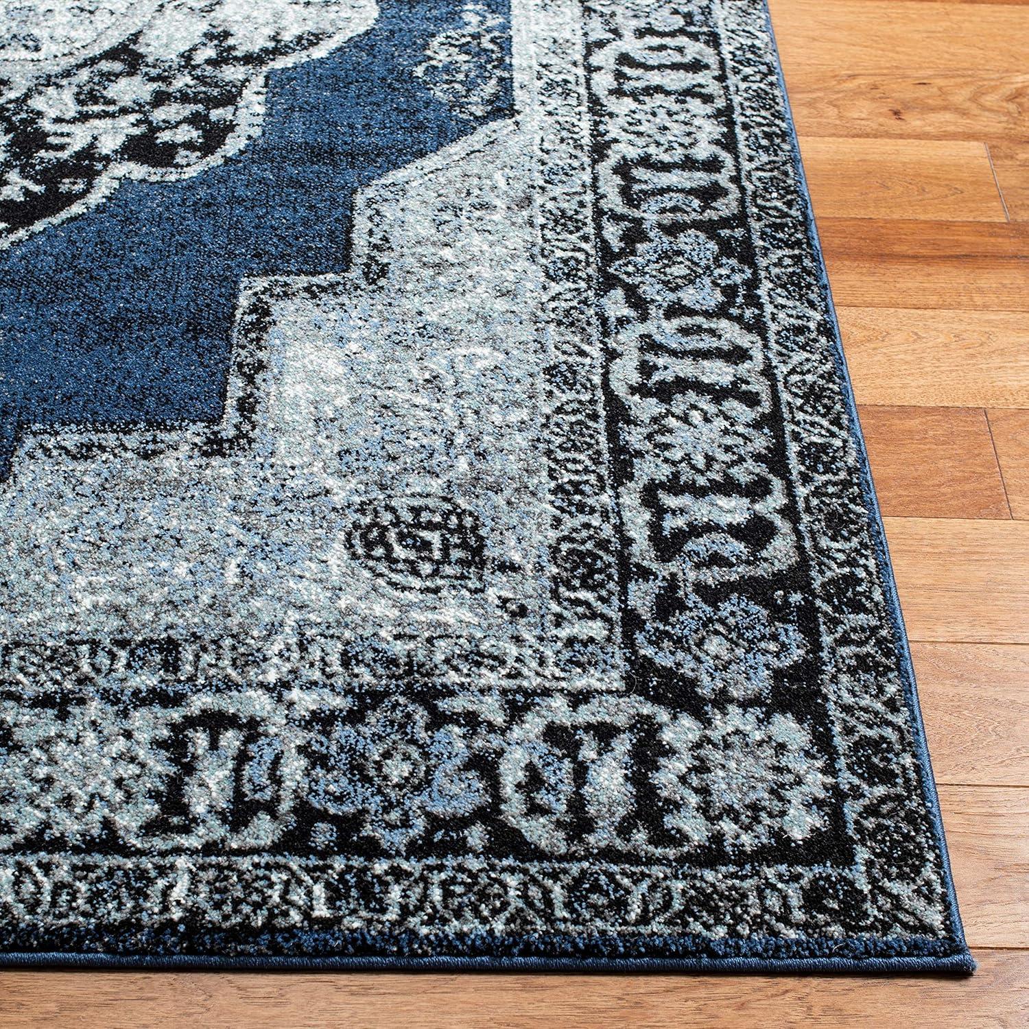 image:imageSAFAVIEH Vintage Hamadan Collection Area Rug 8 x 10 Red amp Multi Oriental Traditional Persian Design NonShedding amp Easy Care Ideal for High Traffic Areas in Living Room Bedroom VTH219ABlueGrey