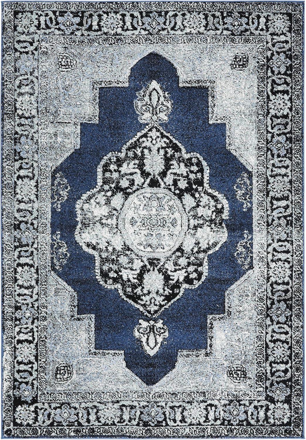 image:imageSAFAVIEH Vintage Hamadan Collection Area Rug 8 x 10 Red amp Multi Oriental Traditional Persian Design NonShedding amp Easy Care Ideal for High Traffic Areas in Living Room Bedroom VTH219ABlueGrey