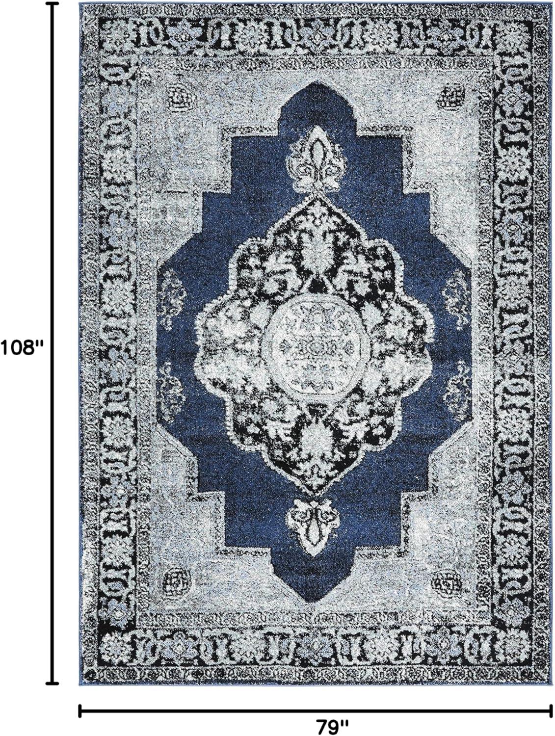 image:imageSAFAVIEH Vintage Hamadan Collection Area Rug 8 x 10 Red amp Multi Oriental Traditional Persian Design NonShedding amp Easy Care Ideal for High Traffic Areas in Living Room Bedroom VTH219ABlueGrey