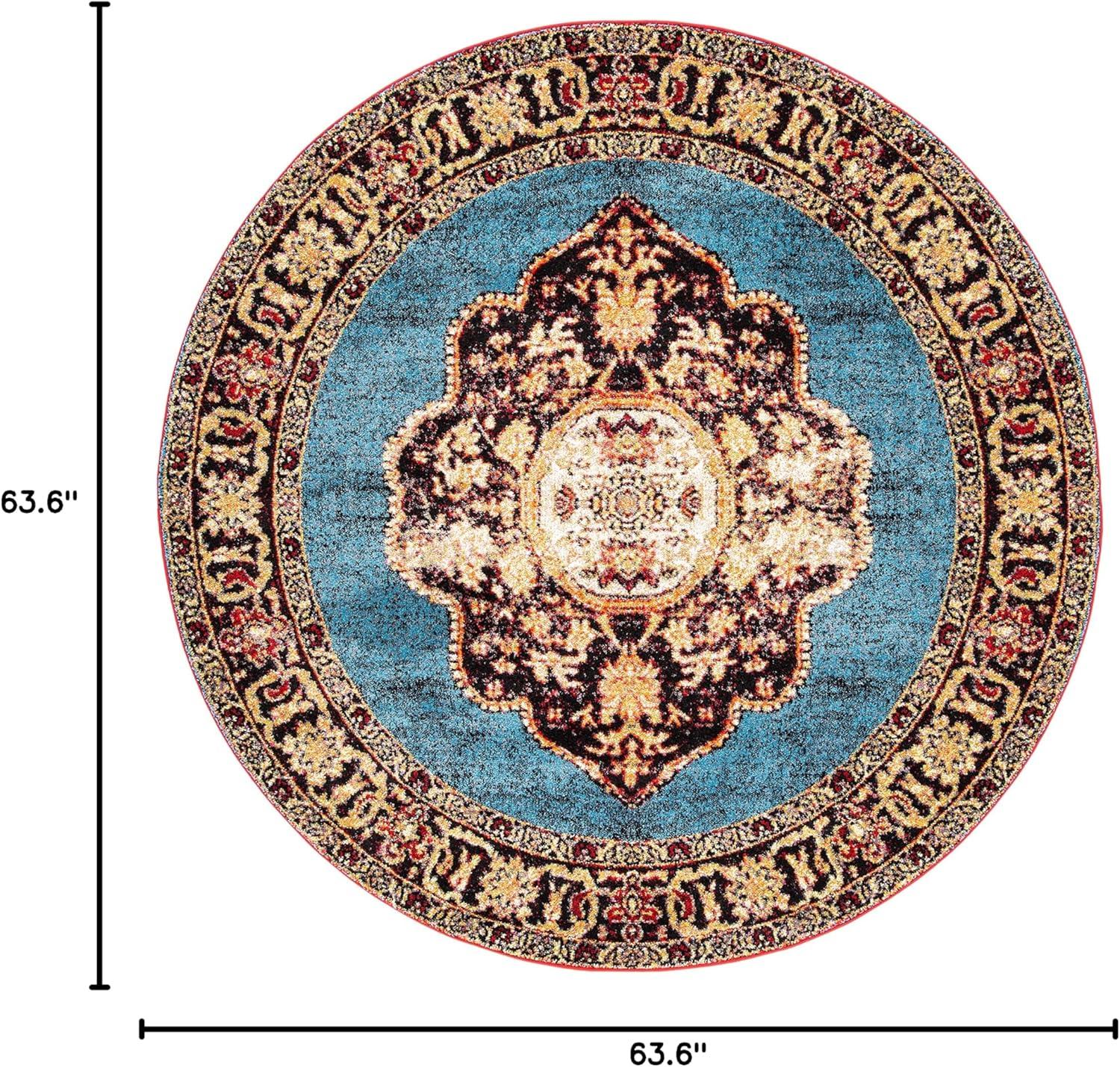 image:imageSAFAVIEH Vintage Hamadan Collection Area Rug 8 x 10 Red amp Multi Oriental Traditional Persian Design NonShedding amp Easy Care Ideal for High Traffic Areas in Living Room Bedroom VTH219AGoldLight Blue