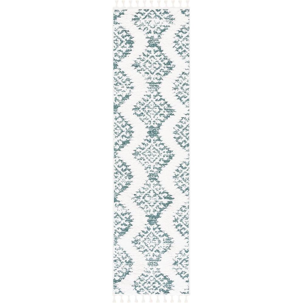 image:imageSAFAVIEH Area Rug 8x10 Moroccan Tassel Shag Collection Large Ivory amp Brown Boho Design NonShedding amp Easy Cleaning Plush Pile Ideal for Living Room Bedroom Dining Space MTS652AGreenIvory