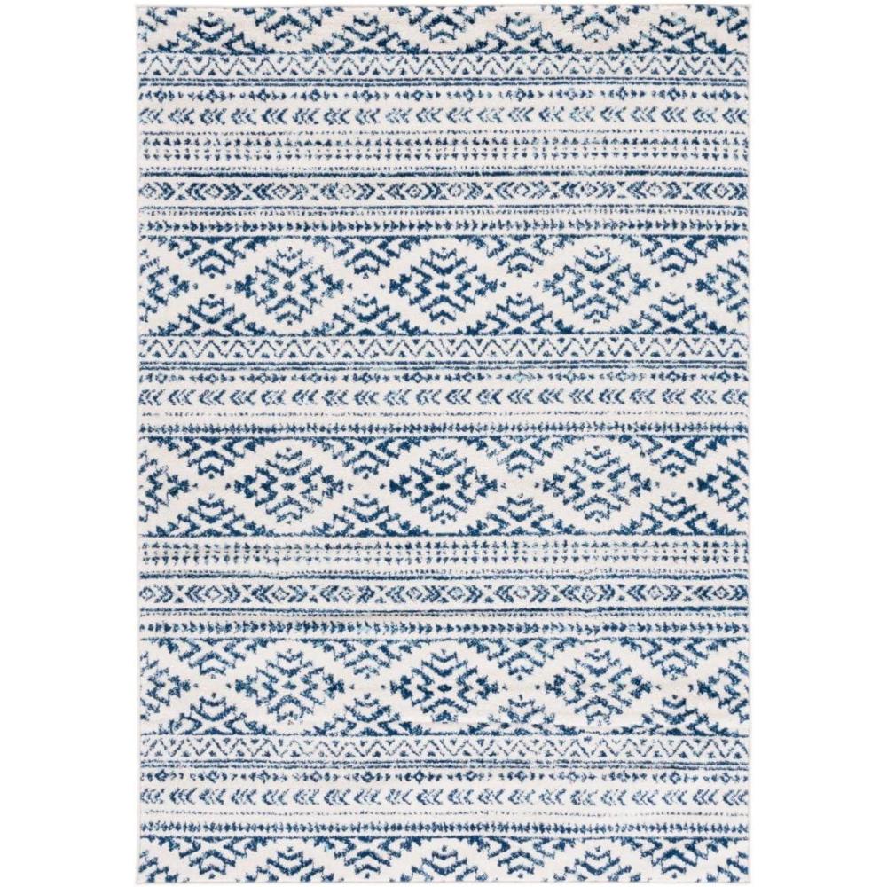 image:imageSAFAVIEH Area Rug 8x10 Tulum Collection Large Ivory amp Navy Moroccan Boho Tribal Design NonShedding amp Easy to Clean Ideal for Living Room Bedroom Dining Space TUL272DIvoryNavy