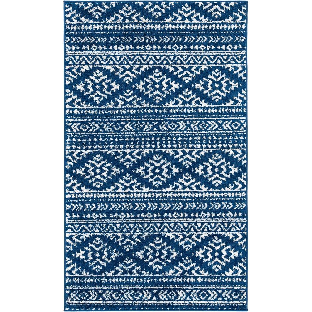 image:imageSAFAVIEH Area Rug 8x10 Tulum Collection Large Ivory amp Navy Moroccan Boho Tribal Design NonShedding amp Easy to Clean Ideal for Living Room Bedroom Dining Space TUL272DNavyIvory