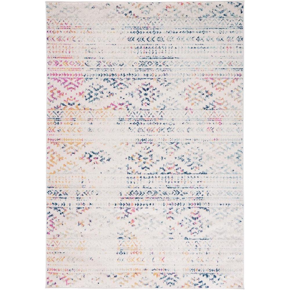 image:imageSAFAVIEH Area Rug 8x10 Tulum Collection Large Ivory amp Navy Moroccan Boho Tribal Design NonShedding amp Easy to Clean Ideal for Living Room Bedroom Dining Space TUL272DIvoryBlue