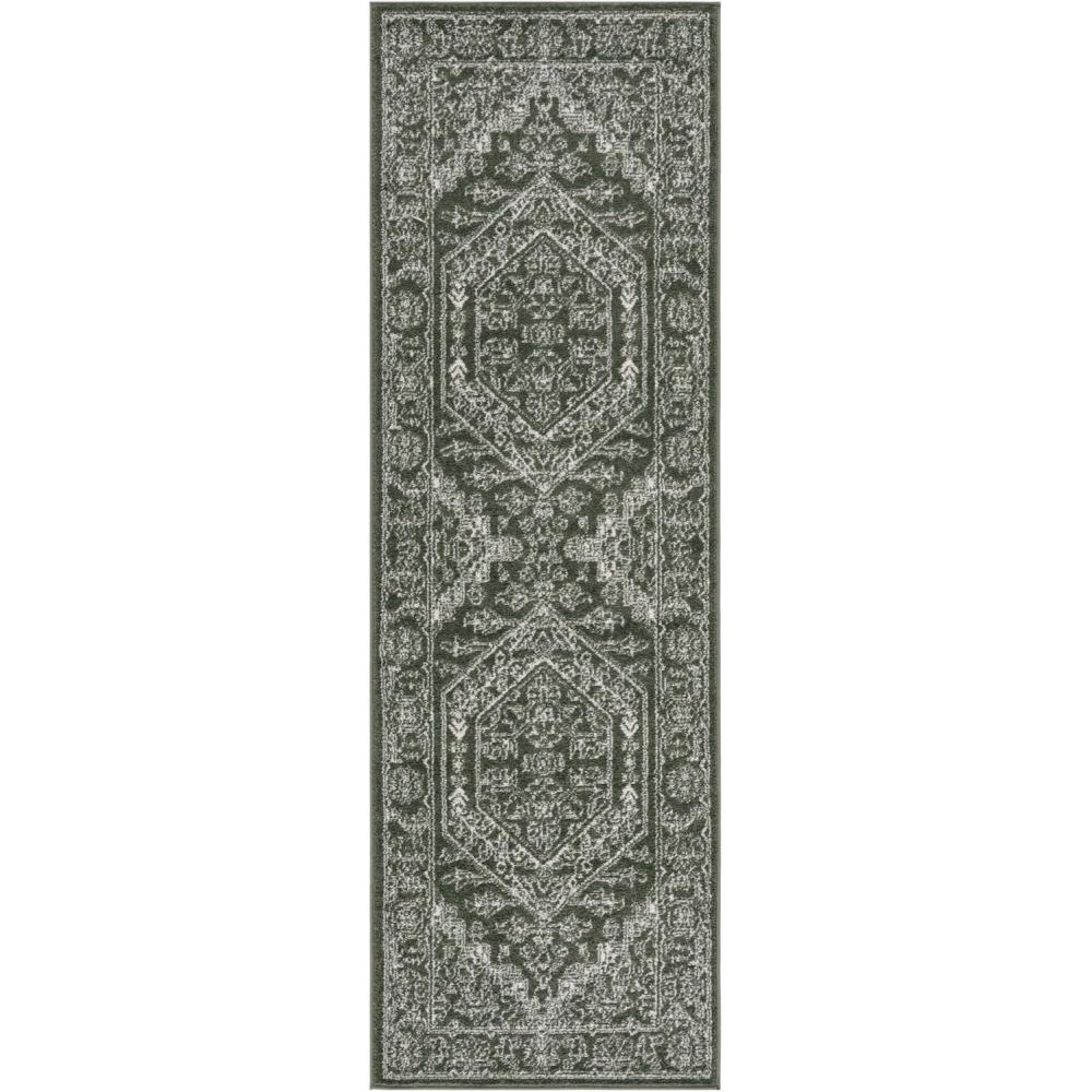 image:imageSAFAVIEH Area Rug 9x12  Adirondack Collection  Large  Navy amp Ivory Oriental Medallion Design NonShedding amp Easy to Clean Ideal for Living Room Bedroom Dining Space ADR108NDark GreenIvory