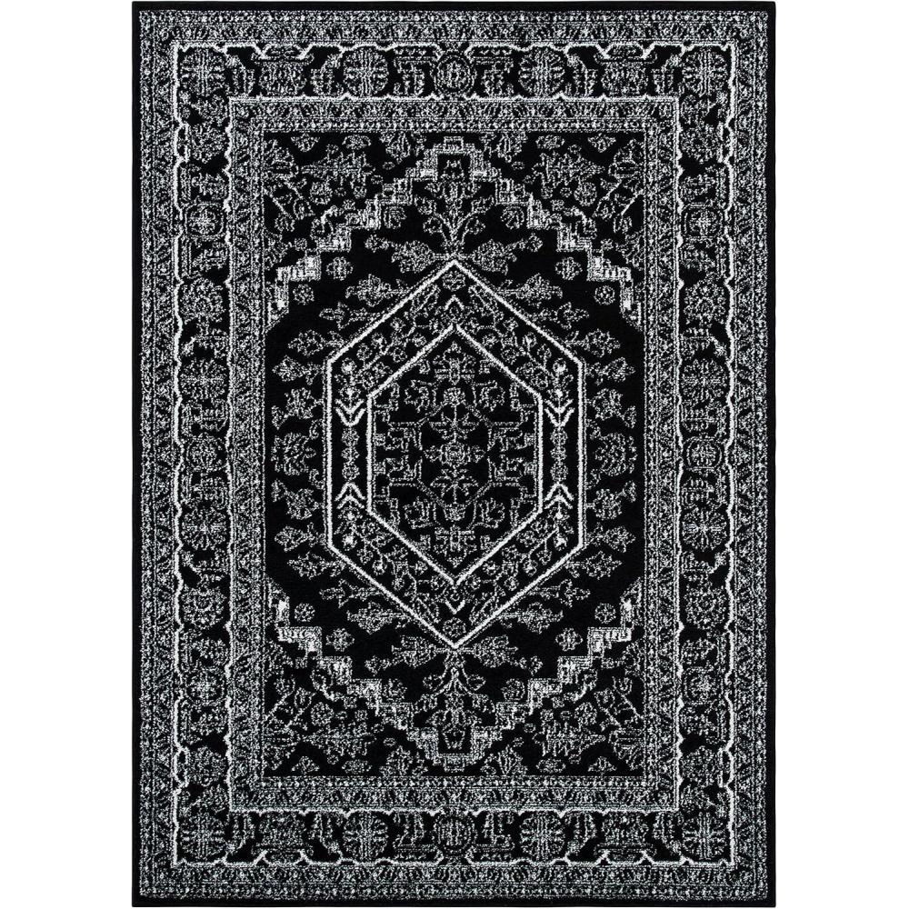 image:imageSAFAVIEH Area Rug 9x12  Adirondack Collection  Large  Navy amp Ivory Oriental Medallion Design NonShedding amp Easy to Clean Ideal for Living Room Bedroom Dining Space ADR108NBlackIvory